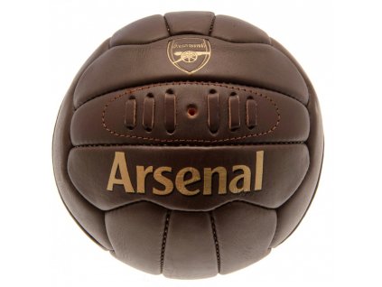Futbalová lopta Arsenal FC, retro štýl, pravá koža, vel. 5
