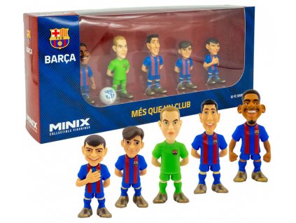 Súprava figúrok FC Barcelona, ​​MINIX, 7cm, 5 ks