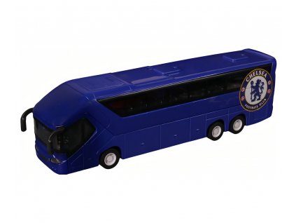 Autobus Chelsea FC, modrý, 25x7x5 cm