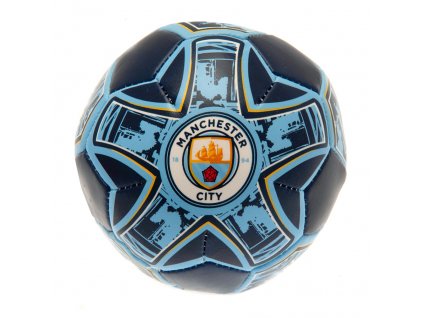 Penová antistresová loptička Manchester City FC, modrá, 10 cm