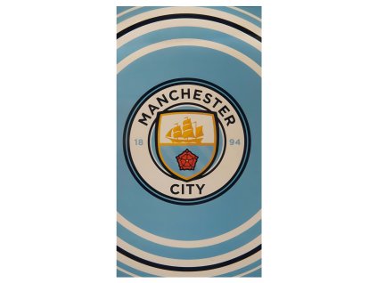 Osuška Manchester City FC, modrá, 70x140 cm