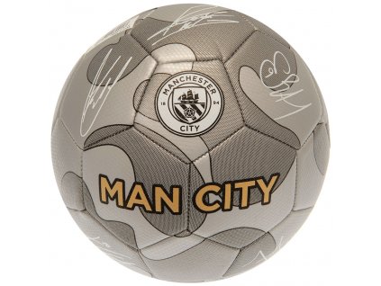 Futbalová lopta Manchester City FC, sivá, veľ. 5