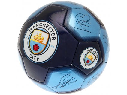 Futbalová lopta Manchester City FC, modrý, veľ. 5
