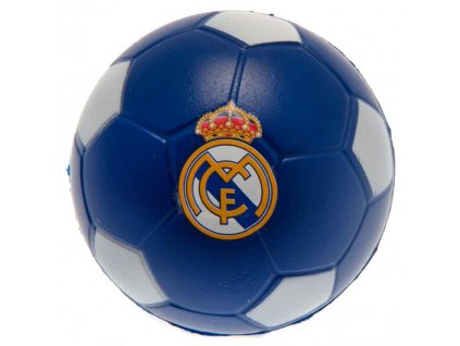 Penová antistresová loptička Real Madrid FC, modro-biela, 6 cm