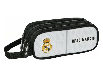 Školský peračník Real Madrid FC, biely, tri komory, oválny