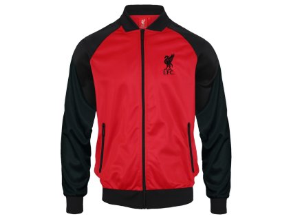Bunda Liverpool FC, červeno-čierna, bomber, zips