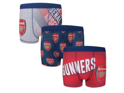 Chlapčenské boxerky Arsenal FC, súprava 3 ks