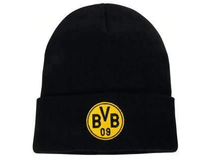 Zimná čiapka Borussia Dortmund, beanie, čierna