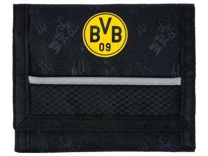 Detská peňaženka Borussia Dortmund, čierna, 12,5x10 cm