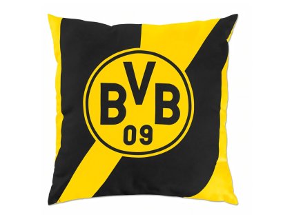 Vankúšik Borussia Dortmund, čierno-žltý, 40x40 cm