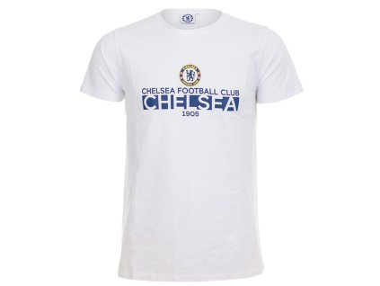 Tričko Chelsea FC, biele, bavlnené