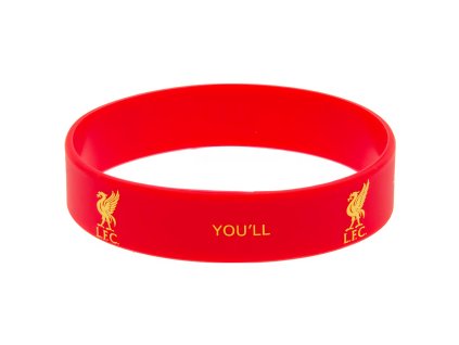 Silikónový náramok Liverpool FC, červený