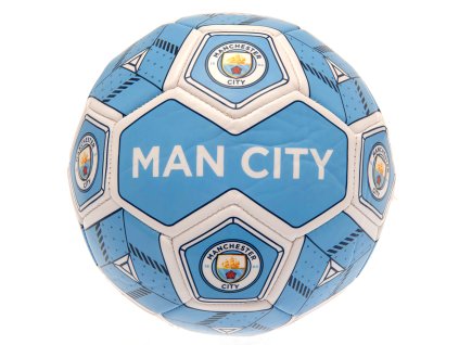 Futbalová lopta Manchester City FC, modro-biela, veľ. 3