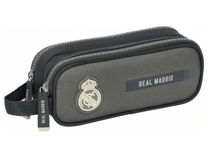 Školské puzdro Real Madrid FC, šedé, dve vrecká
