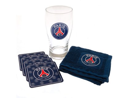 Barový set Paris Saint Germain FC (poháre, utierka, podtácky)