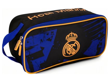 Taška na kopačky Real Madrid FC, čierno-modrá