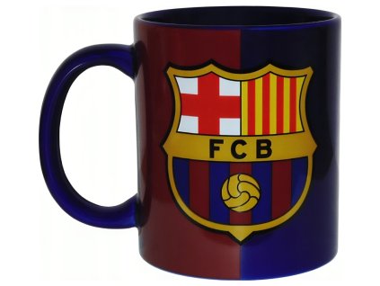Keramický hrnček FC Barcelona, modro-červený, 300 ml