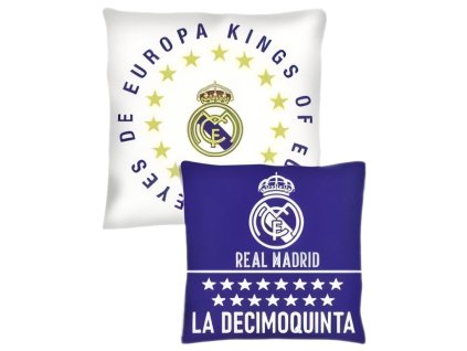 Vankúšik Real Madrid CF, Reyes de Europa, 40x40 cm