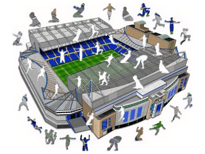 Drevené puzzle Chelsea FC, Stamford bridge, 270 ks