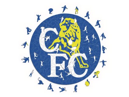 Drevené puzzle Chelsea FC, retro, 150 ks