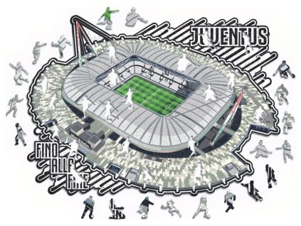Drevené puzzle Juventus FC, Allianz štadión, 150 ks