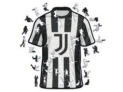 Drevené puzzle Juventus FC, dres, 150 ks