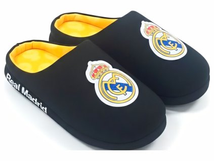 Nazúvacie papuče Real Madrid, čierne (Veľkosť 45-46)