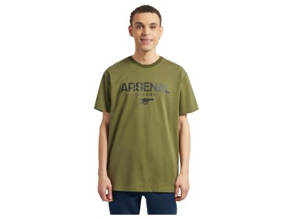 Tričko Arsenal, London, olivovo zelená, bavlna (Veľkosť XXL)