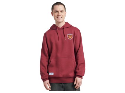 Mikina West Ham United, vínová, kapucňa, klokaní vrecko (Veľkosť XXL)