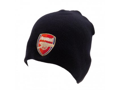 Zimná čiapka Arsenal FC, modrá, vyšitý znak, univerzálna