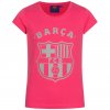 Dievčenské tričko FC Barcelona Printed logo ružové