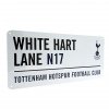 Plechová ceduľa Tottenham Hotspur biela
