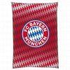 Flísová Deka FC Bayern Mníchov, Červenobiela, 130x170 cm, Polyester