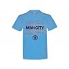 Modré Tričko Manchester City FC, nápis Man City, klubový znak