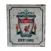 Plechová ceduľa Liverpool FC, Retro Znak klubu, 23x25 cm
