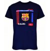 Tričko FC Barcelona, tmavo modré, bavlna