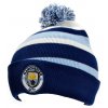 Zimná čiapka Manchester City FC, modro-biela