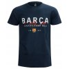 Tričko FC Barcelona, tmavo-modré, poly-bavlna