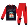Detské pyžamo Liverpool FC, čierno-červené, dlhé, bavlna