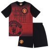 Detské Pyžamo Manchester United FC, čierna-červená, bavlna