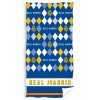 Osuška Real Madrid FC, bielo-žlto-modrá, bavlna, 70x140 cm
