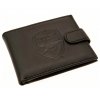 Kožená peňaženka Arsenal FC, čierna, ochrana RFID, 11x9 cm