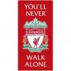 Osuška Liverpool FC, dizajn YNWA, červená, 140x70 cm