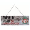 Plechová ceduľa Liverpool FC, sivá, 40x18cm