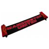 Šál Manchester United FC, červeno-čierny, 132x19 cm
