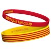 Náramok FC Barcelona, červený a žltý, sada 2 ks