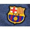 Detská mikina FC Barcelona, tmavomodrá, zips, kapucňa (Veľkosť 13-14 r)