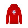 Mikina FC Bayern Mnichov, červená, kapucňa, klokanie vrecko (Veľkosť XXL)