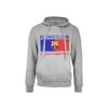 Mikina FC Barcelona, Camp Nou, sivá, kapucňa, klokanie vrecko (Veľkosť XXL)
