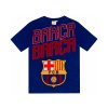 Detské pyžamo FC Barcelona, modré, tričko, šortky (Veľkosť 13-14 r)